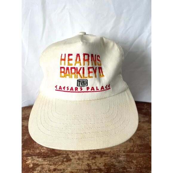 Vintage Hearns vs Barkley II Boxing Hat Caesars Palace Snapback 1991 - Picture 1 of 7